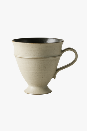 Simple-style ceramic mug with handle, 330ml