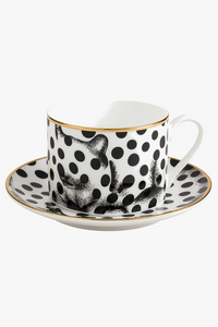 Mug céramique motif animal style européen doré déco