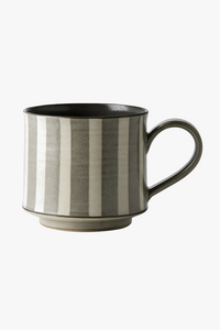 Mug café céramique ergonomique style rustique vintage artisanal