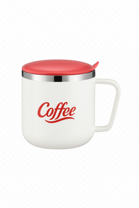 Mug café acier inoxydable 400ml étanche avec couvercle