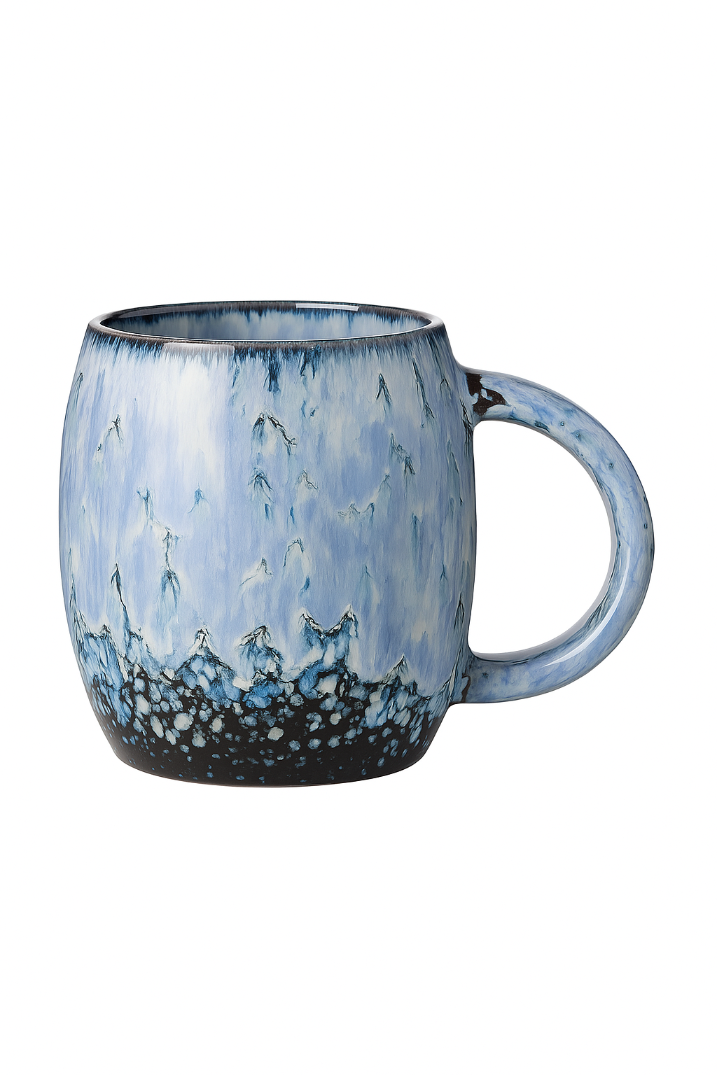 Mug ceramique japonais grande capacite style retro couple - vue 2 sur 2