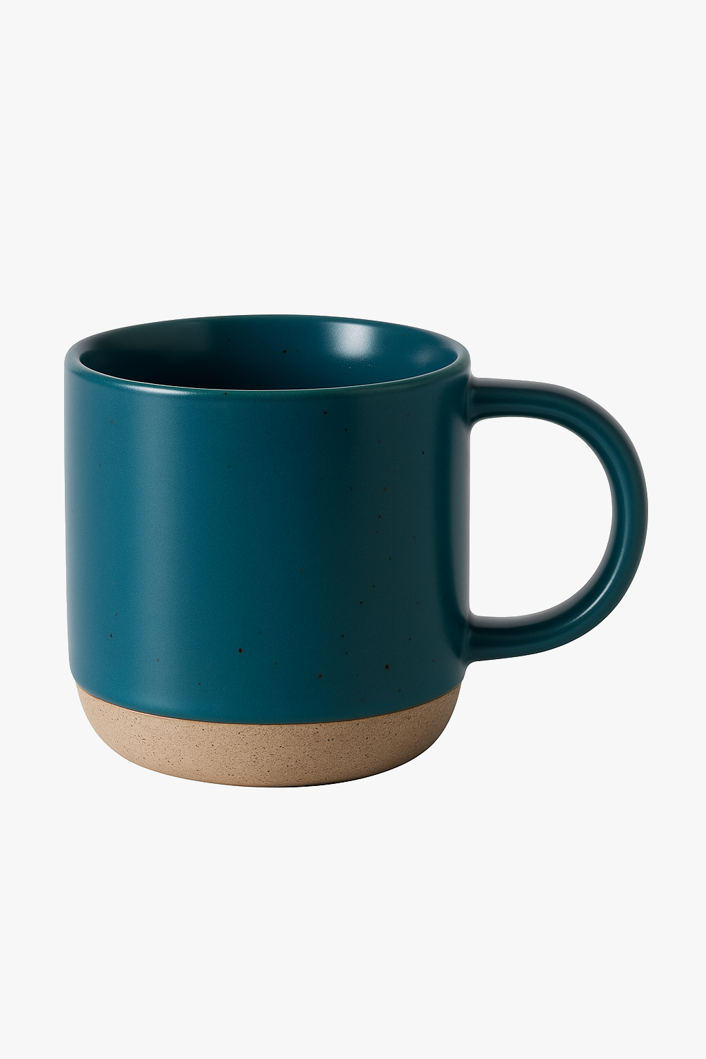 Mug ceramique mouchetee design retro anse 150ml