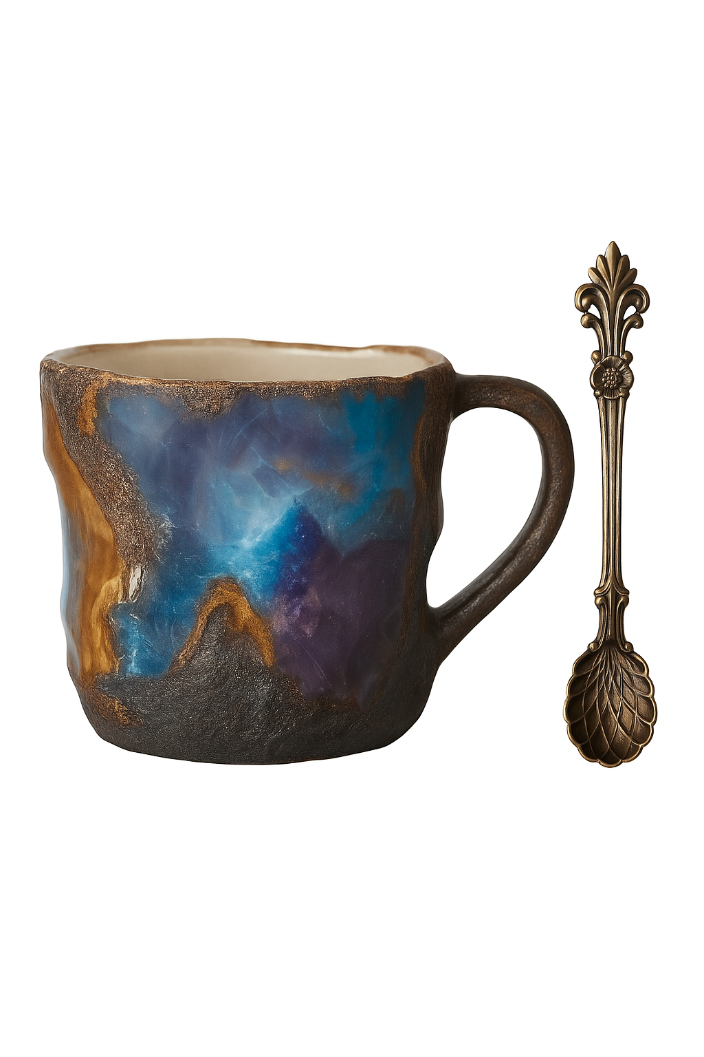 Mug effet cristal style facette élégant maison bureau - vue 2 sur 2