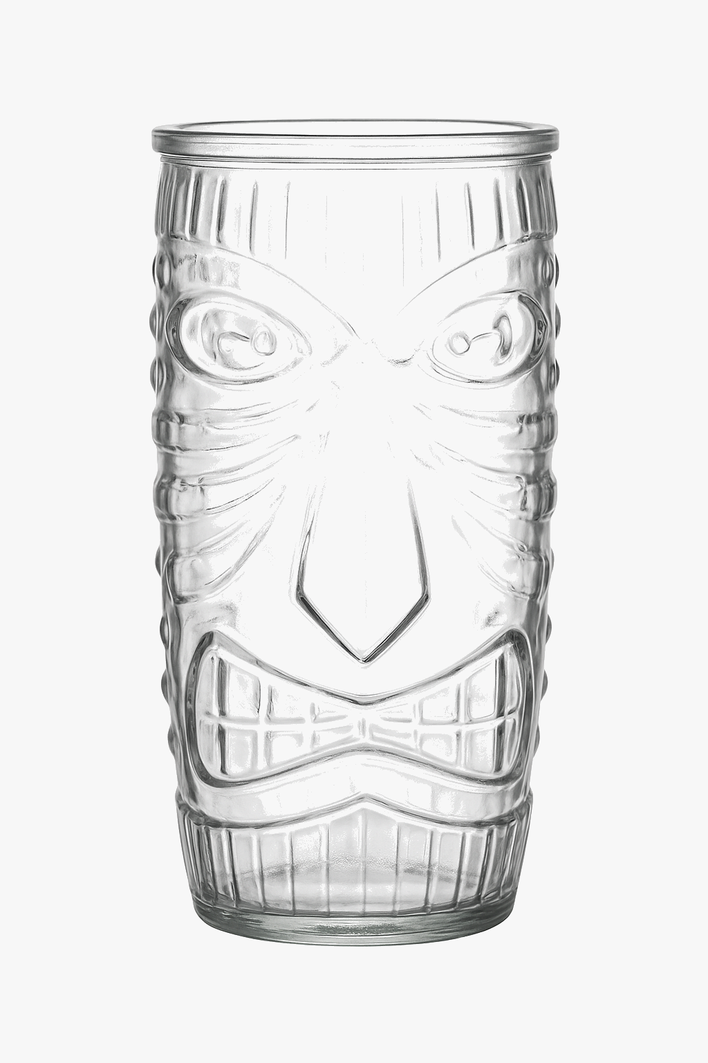 Mug tiki en verre style bar cocktail transparent