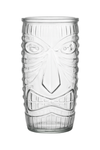 Mug tiki en verre style bar cocktail transparent