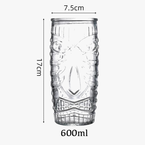 Mug tiki en verre style bar exotique cocktail