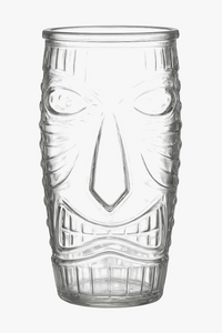 Glass tiki mug exotic bar style cocktail
