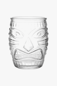 Mug tiki en verre transparent style bar cocktail