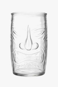 Mug tiki en verre transparent style bar cocktail