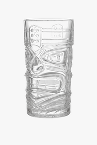 Mug tiki en verre transparent style bar cocktail