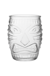 Mug tiki en verre transparent style bar cocktail