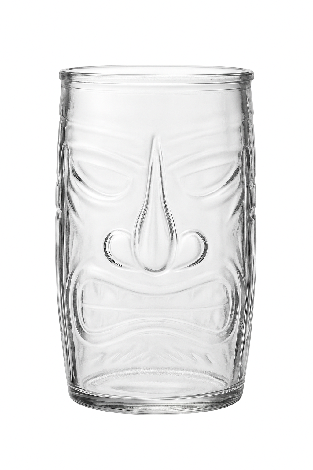 Mug tiki en verre transparent style bar cocktail