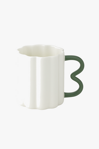 Minimalist Korean style borosilicate glass mug 380ml