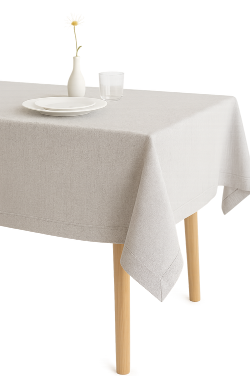 Nappe coton lin imperméable style minimaliste table repas