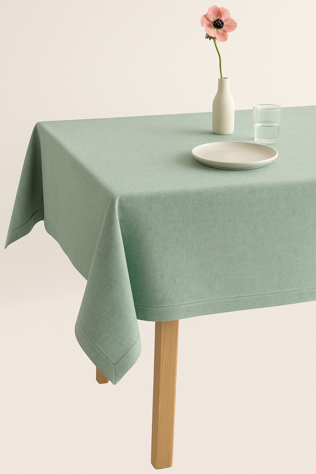 Nappe coton lin imperméable style minimaliste table repas