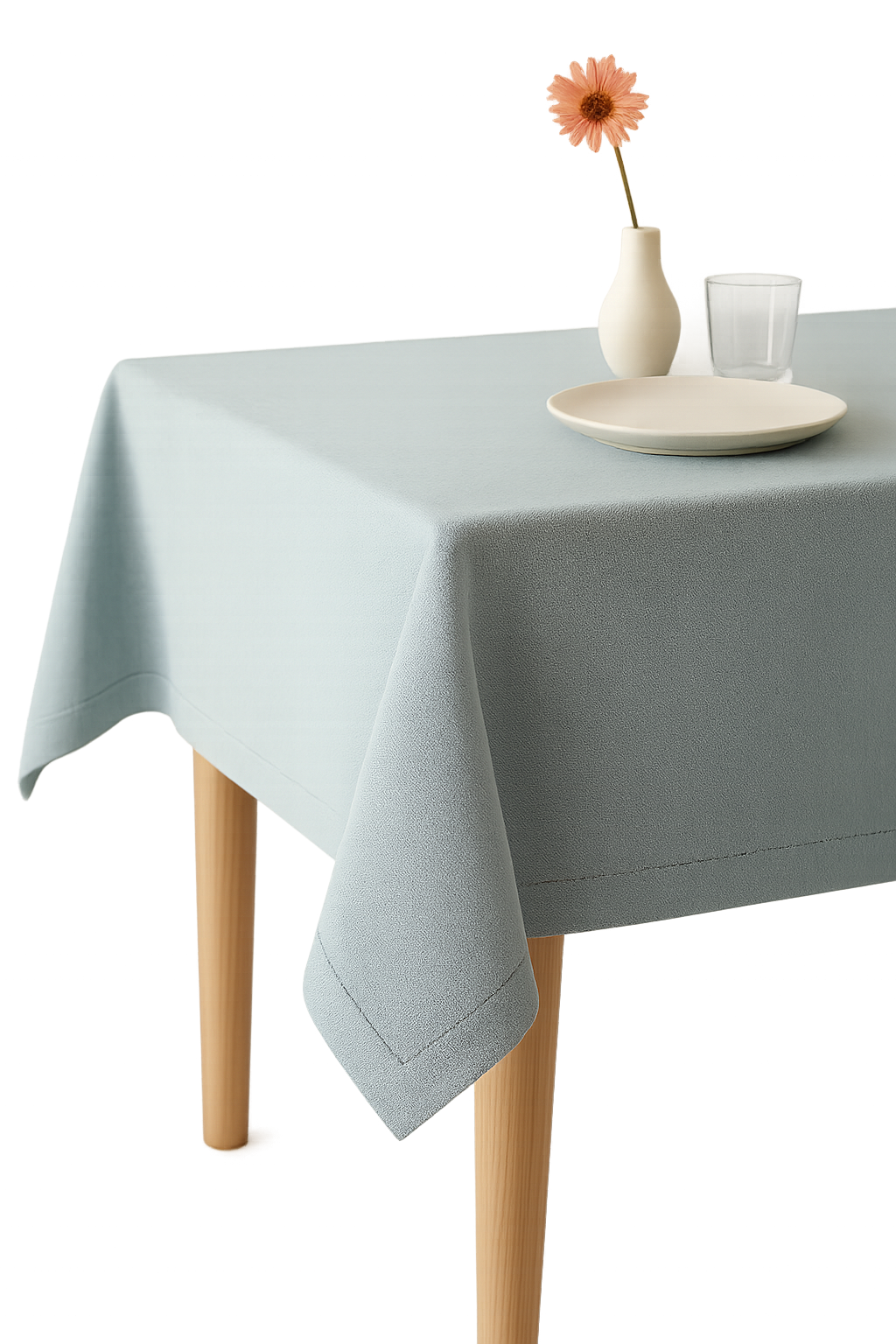 Nappe de table coton lin imperméable style uni