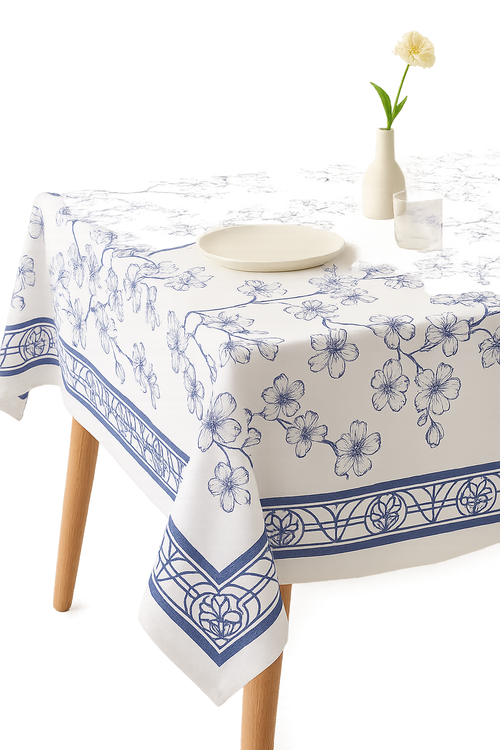 Nappe de table imperméable motif géométrique style moderne
