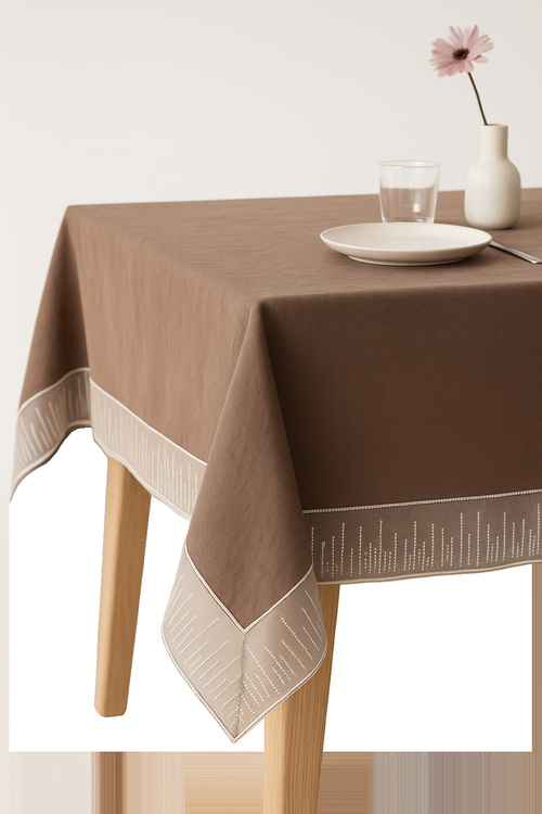 Nappe dentelle style français motif météores décoration table - vue 2 sur 2