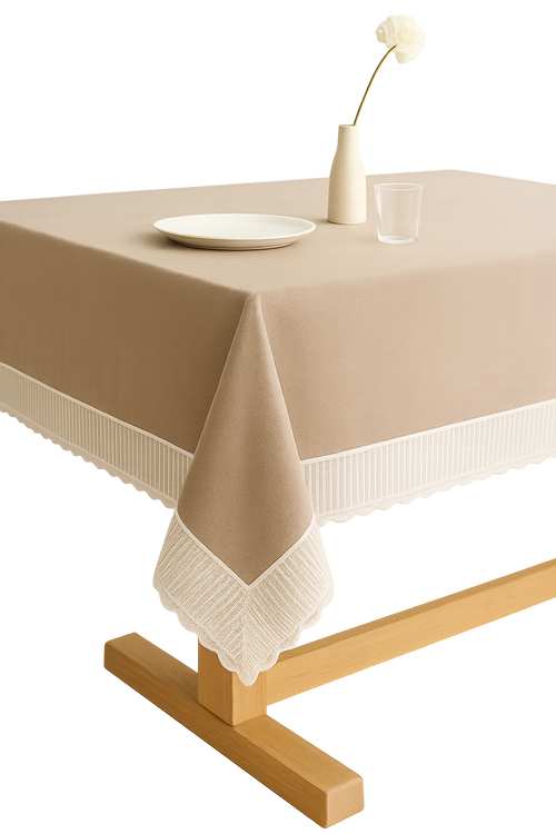 Nappe dentelle style français motif pluie de météores - vue 2 sur 2