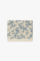 Nappe style champetre dentelle marguerite pompons decoration table