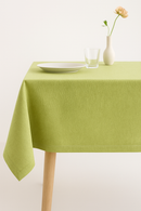 Nappe unie coton lin imperméable style naturel table