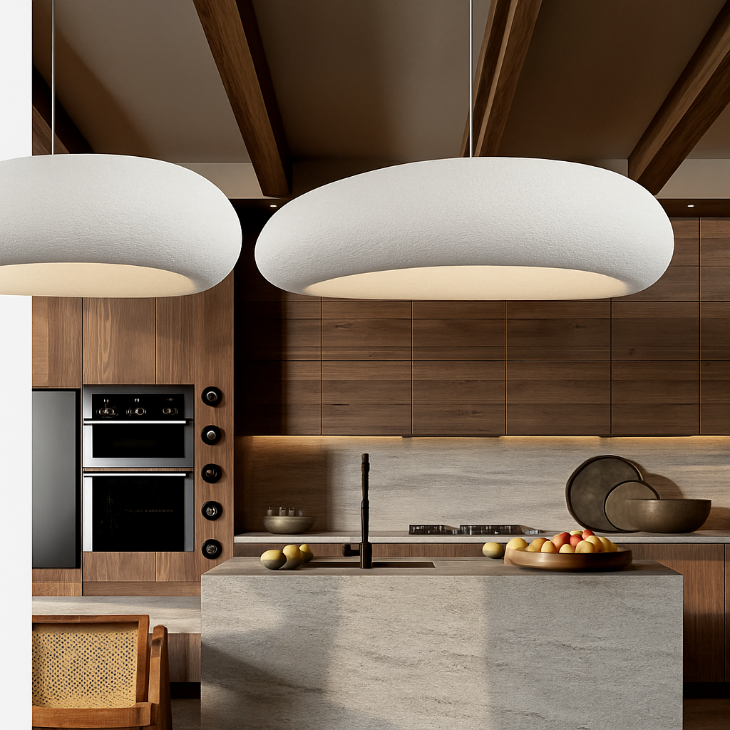 Nordic Wabi Sabi Restaurant LED Pendant Light Lustre Living Room Chandelier Kitchen Island Bar Cafe Loft Home Decor Hanging Lamp - vue 6 sur 8