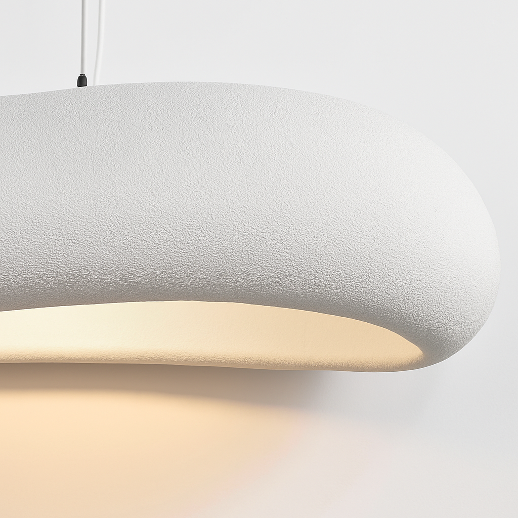Nordic Wabi Sabi Restaurant LED Pendant Light Lustre Living Room Chandelier Kitchen Island Bar Cafe Loft Home Decor Hanging Lamp - vue 7 sur 8