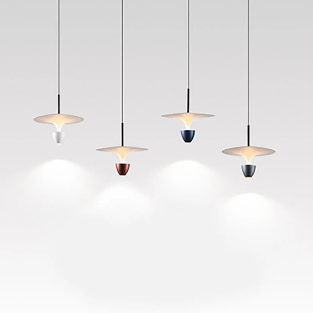 Nordique Designer Créatif Lustre Suspension LED Suspension UFO Chevet Bar Chambre Restaurant Décor À La Maison Éclairage Intérieur