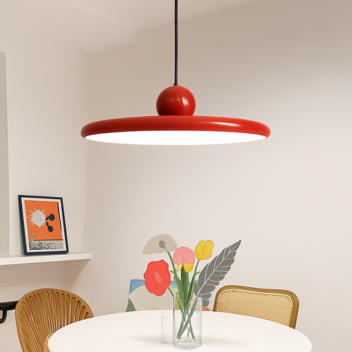 Nordique LED Suspension Lumière Crème Vent Soucoupe Volante Lampes Pour Salon Chambre Chevets Restaurant Hôtel Éclairage Intérieur