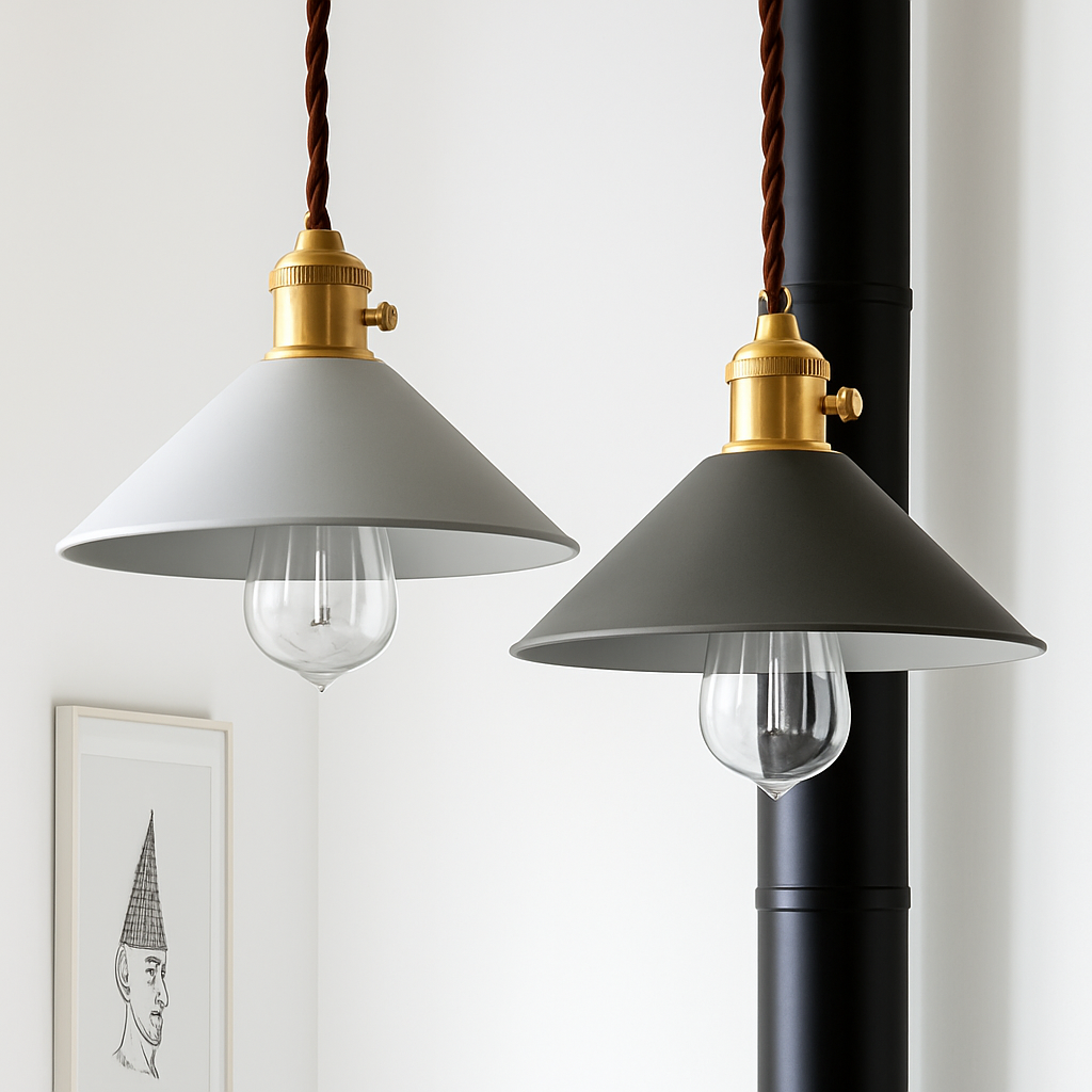Nordic macaron colourful LED pendant light, simple wrought iron for living room and bedroom - vue 3 sur 14