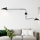 Nordic modern minimalist wall light with adjustable long arm LED lamp for living room, study, bedroom or bedside