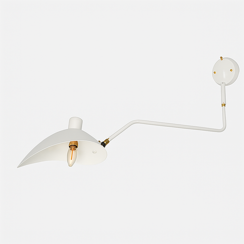 Nordic modern minimalist wall light with adjustable long arm LED lamp for living room, study, bedroom or bedside - vue 15 sur 18