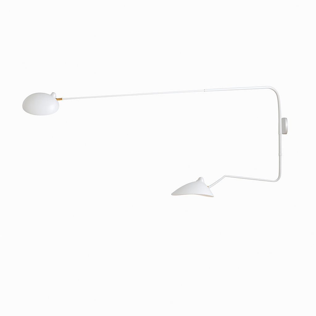 Nordic modern minimalist wall light with adjustable long arm LED lamp for living room, study, bedroom or bedside - vue 17 sur 18