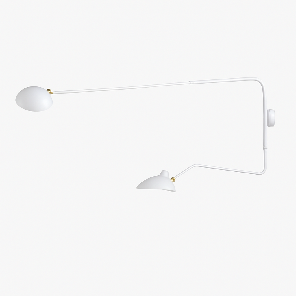 Nordic modern minimalist wall light with adjustable long arm LED lamp for living room, study, bedroom or bedside - vue 18 sur 18