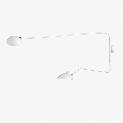 Nordic modern minimalist wall light with adjustable long arm LED lamp for living room, study, bedroom or bedside - vue 19 sur 18