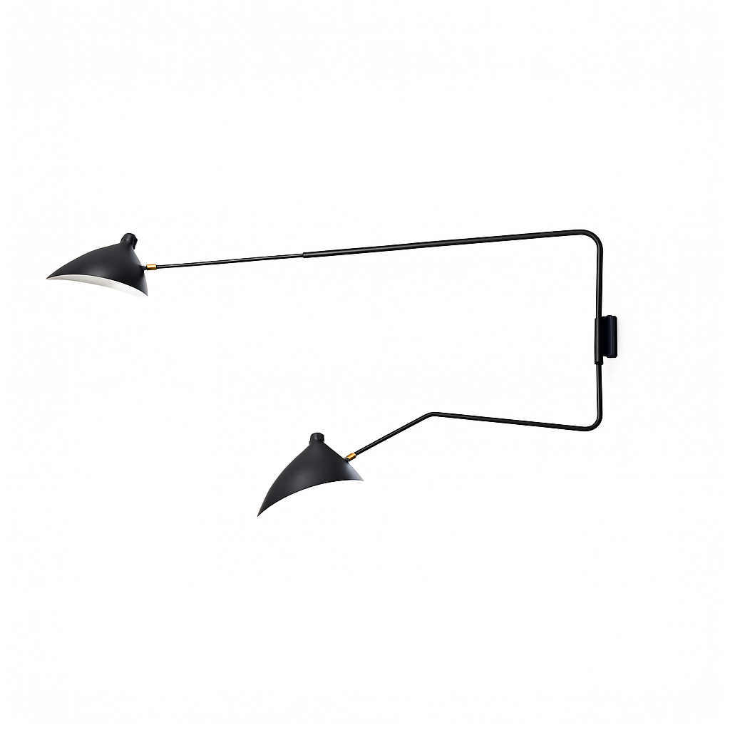 Nordic modern minimalist wall light with adjustable long arm LED lamp for living room, study, bedroom or bedside - vue 10 sur 18