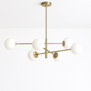 Nordique moderne verre laiton lustre luminaires décor à la maison salon en laiton suspension lumières chambre Restaurant café lampe suspendue