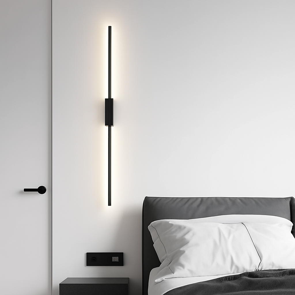 Nordique noir applique murale LED lumières applique pour chambre salon lampes d'intérieur applique murale Luminaires décor pour la maison AC110-220V - vue 7 sur 10