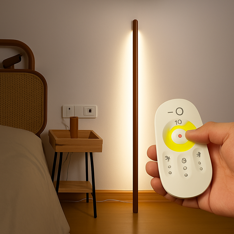 Nordique noir noyer frêne européen rester contre mur lampadaire Design chambre chevet salon canapé LED lampe d'ambiance