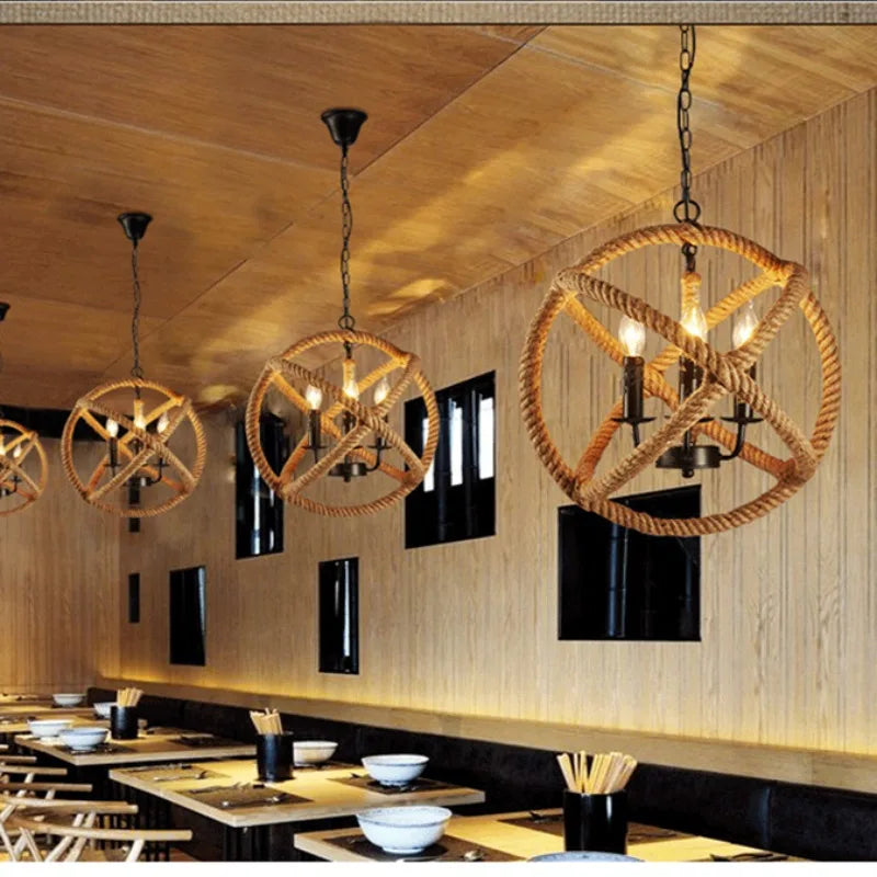 Suspension style industriel vintage