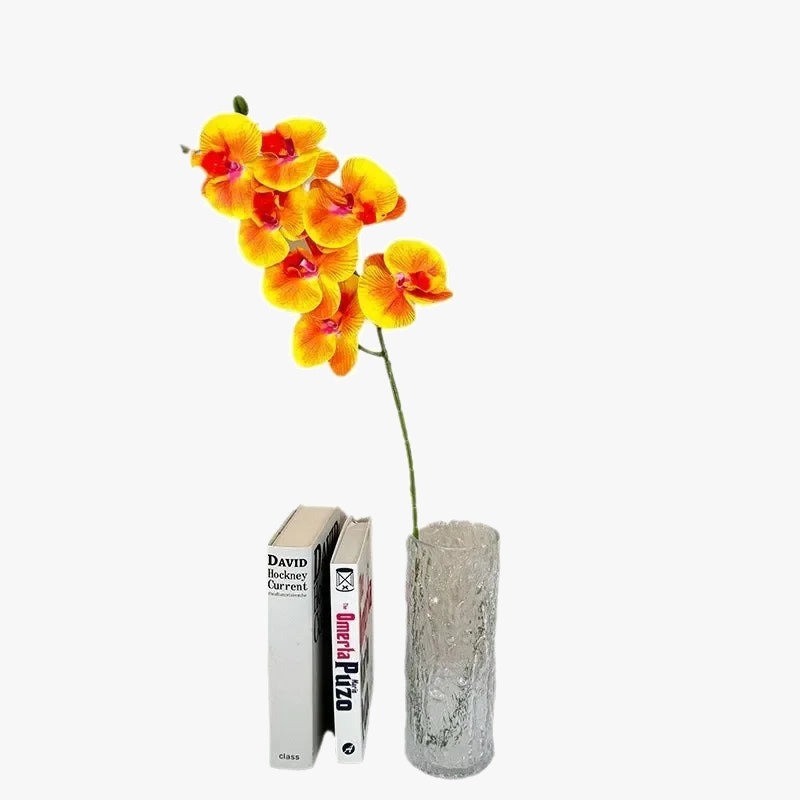 orchidée papillon artificielle 7 têtes décoration florale élégante