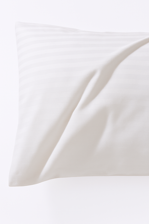 oreiller ignifugé en duvet d'oie avec couette coton