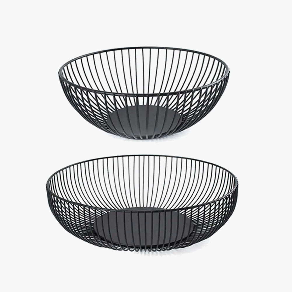 panier de rangement en fer pour fruits et collations