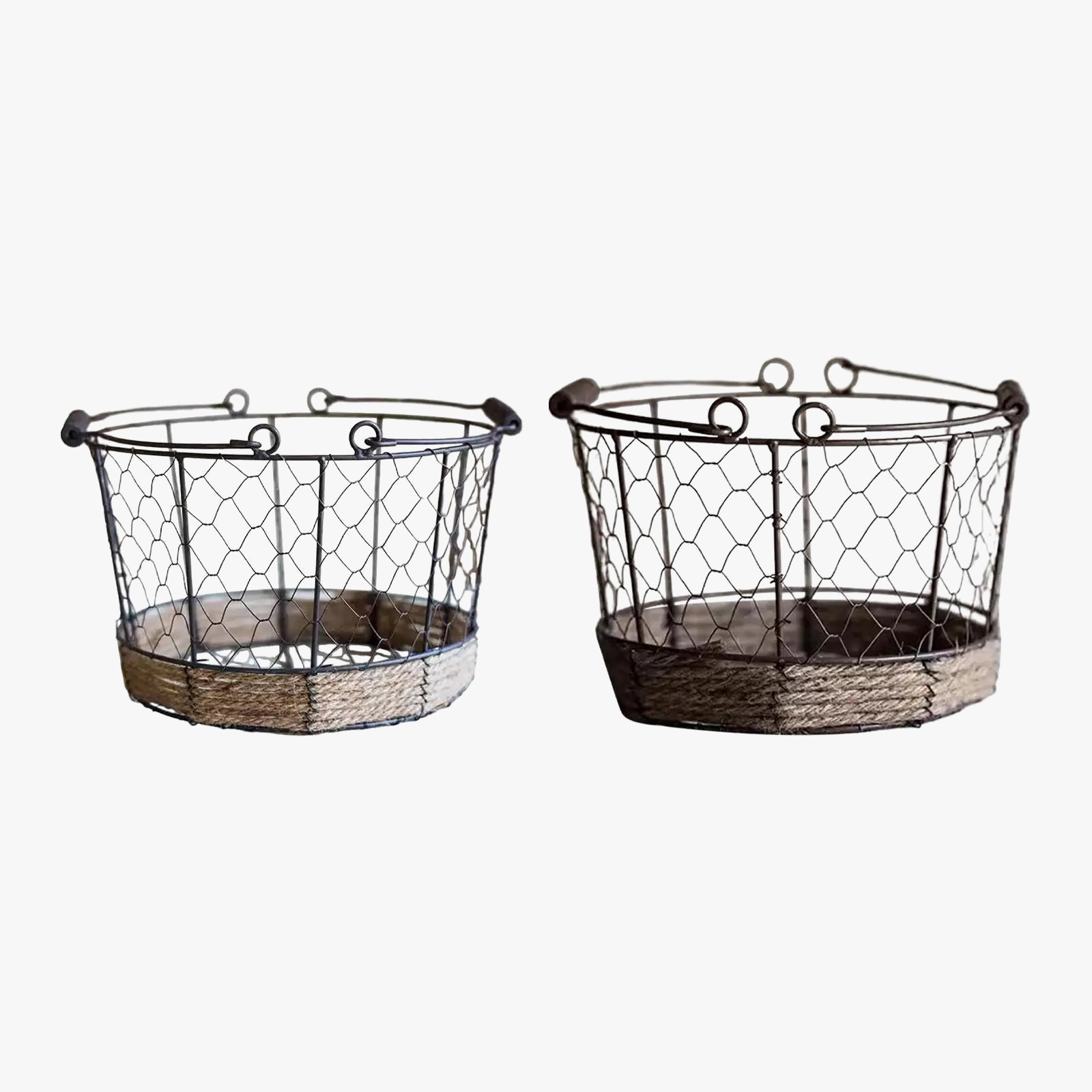 panier de rangement en fil de fer pour fruits et œufs