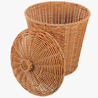 panier de rangement en osier pour vêtements et déchets
