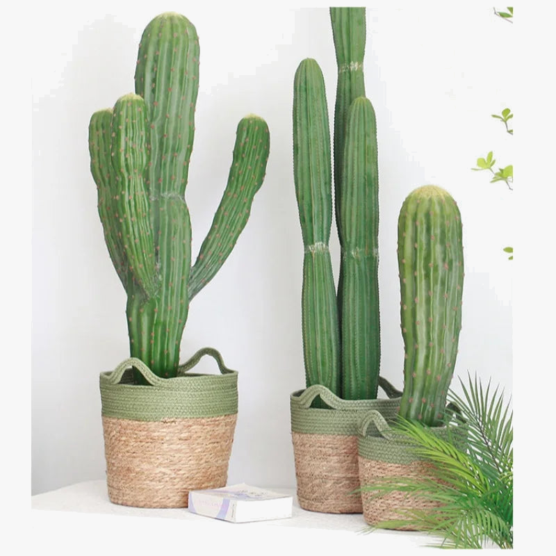 panier de rangement en paille pour décoration artisanale moderne