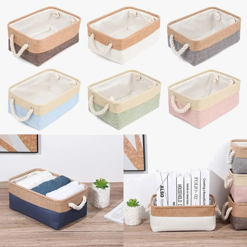 panier de rangement pliable pour linge et jouets