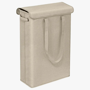 Foldable hanging laundry basket large capacity space saving