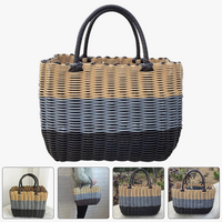panier tissé en plastique pour rangement et organisation divers