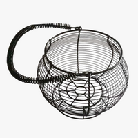 panier à œufs en fil de fer avec poignée pour rangement alimentaire